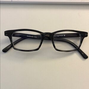 Black Rectangular Eyeglasses by Kala Eyewear.